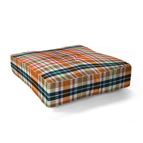 Sheila Wenzel-Ganny Picnic Summer Plaids Floor Pillow Square