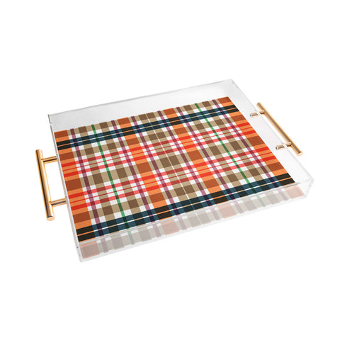 Sheila Wenzel-Ganny Picnic Summer Plaids Acrylic Tray
