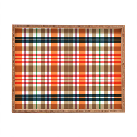 Sheila Wenzel-Ganny Picnic Summer Plaids Rectangular Tray