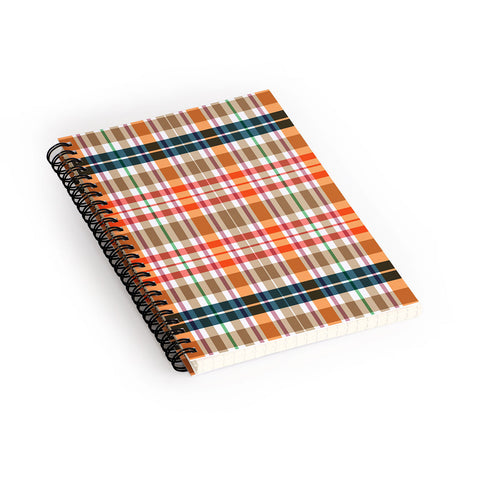 Sheila Wenzel-Ganny Picnic Summer Plaids Spiral Notebook