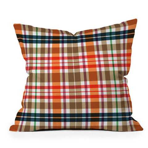 Sheila Wenzel-Ganny Picnic Summer Plaids Throw Pillow