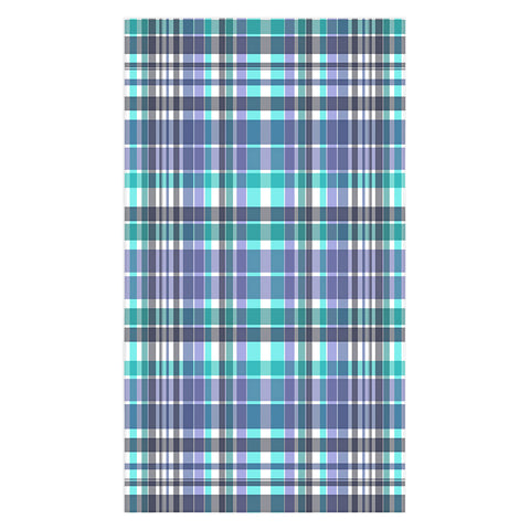Sheila Wenzel-Ganny Purple Turquoise Plaids Tablecloth