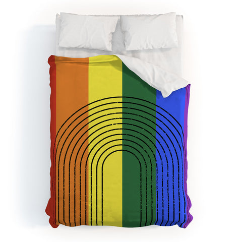 Sheila Wenzel-Ganny Rainbow Love Duvet Cover