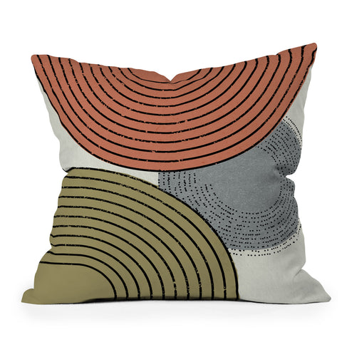 Sheila Wenzel-Ganny Retro Minimalist Outdoor Throw Pillow