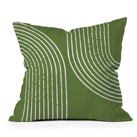 Sheila Wenzel-Ganny Sage Green Minimalist Outdoor Throw Pillow