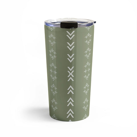 Sheila Wenzel-Ganny Sage Minimalist Mudcloth Travel Mug