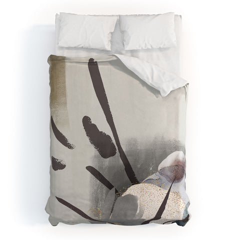 Sheila Wenzel-Ganny Serene Floral Abstract Duvet Cover