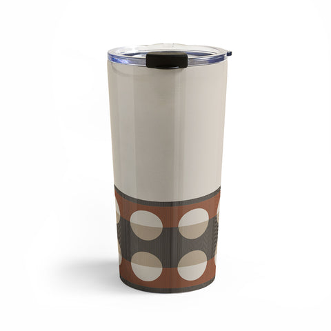 Sheila Wenzel-Ganny Sienna Minimalist Dot Stripes Travel Mug