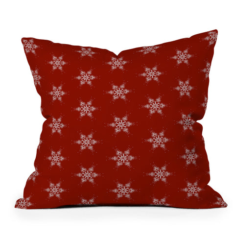 Sheila Wenzel-Ganny Star Snowflakes Outdoor Throw Pillow
