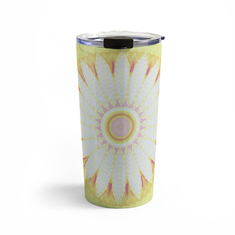 Sheila Wenzel-Ganny Sunny Flower Mandala Travel Mug