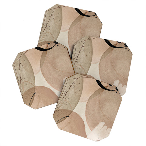 Sheila Wenzel-Ganny The Abstract Minimalist Coaster Set