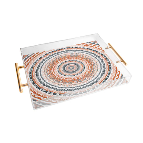 Sheila Wenzel-Ganny The Boho Tribal Mandala Acrylic Tray