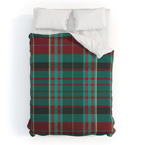 Sheila Wenzel-Ganny The Season Plaids Duvet Cover