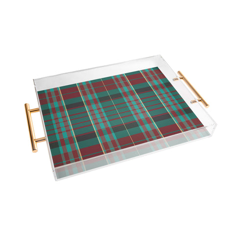 Sheila Wenzel-Ganny The Season Plaids Acrylic Tray