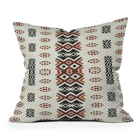Sheila Wenzel-Ganny Western Tribal Geo Outdoor Throw Pillow