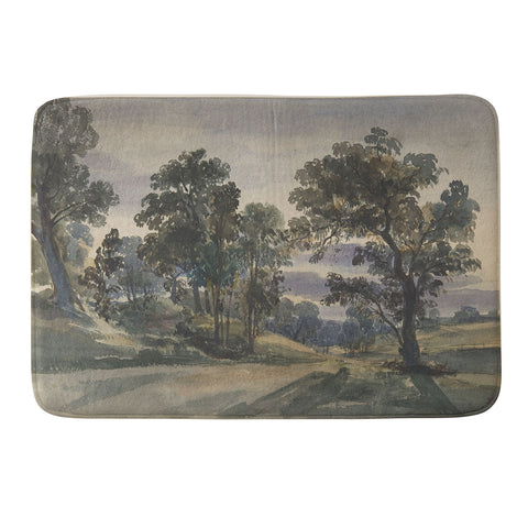 Shopability A Parkland View at Dusk Memory Foam Bath Mat