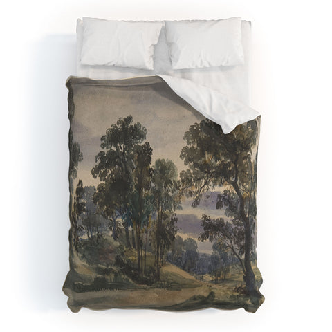 Shopability A Parkland View at Dusk Duvet Cover