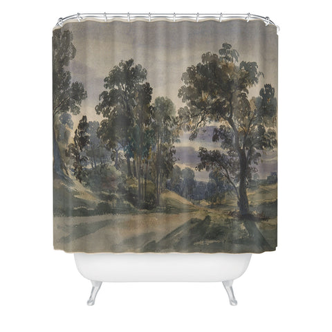 Shopability A Parkland View at Dusk Shower Curtain