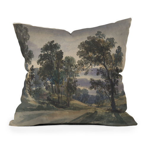 Shopability A Parkland View at Dusk Outdoor Throw Pillow