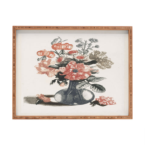 Shopability Five Prints of Flowers in Vase Rectangular Tray