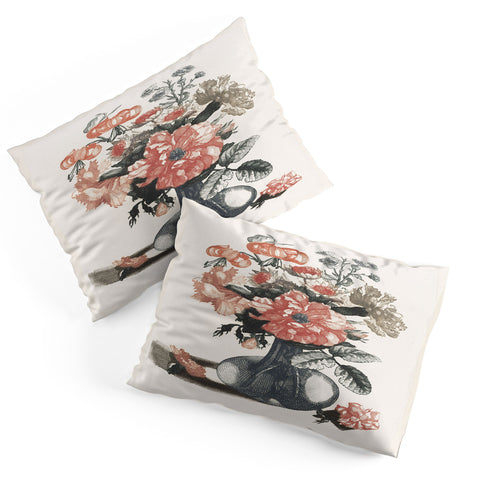 Shopability Five Prints of Flowers in Vase Pillow Shams