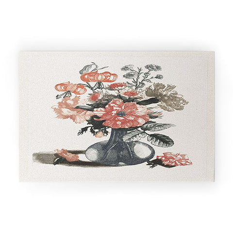 Shopability Five Prints of Flowers in Vase Welcome Mat