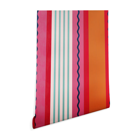 Showmemars Bold Color Play Pink And Orange Wallpaper