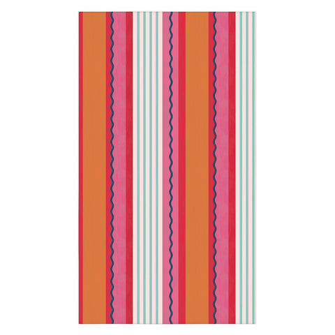 Showmemars Bold Color Play Pink And Orange Tablecloth