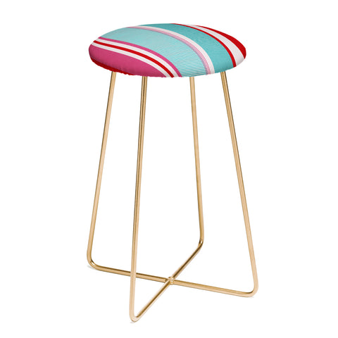 Showmemars Bold Color Play Pink Counter Stool