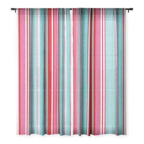 Showmemars Bold Color Play Pink Sheer Non Repeat