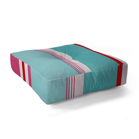 Showmemars Bold Color Play Pink Floor Pillow Square
