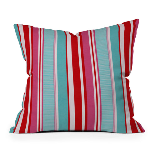 Showmemars Bold Color Play Pink Throw Pillow