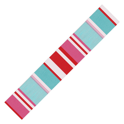 Showmemars Bold Color Play Pink Table Runner