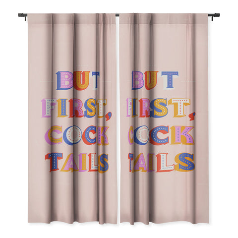 Showmemars But First Cocktails Typography Blackout Non Repeat