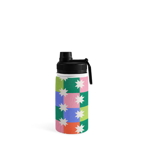Showmemars Checkered holiday pattern Water Bottle