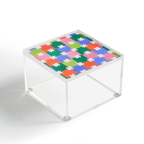 Showmemars Checkered holiday pattern Acrylic Box