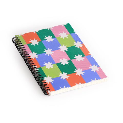 Showmemars Checkered holiday pattern Spiral Notebook