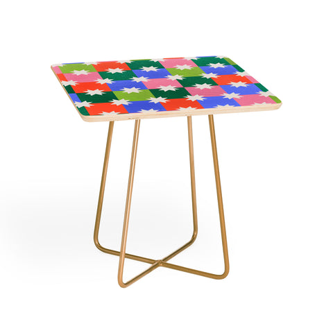 Showmemars Checkered holiday pattern Side Table
