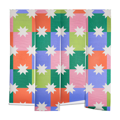 Showmemars Checkered holiday pattern Wall Mural