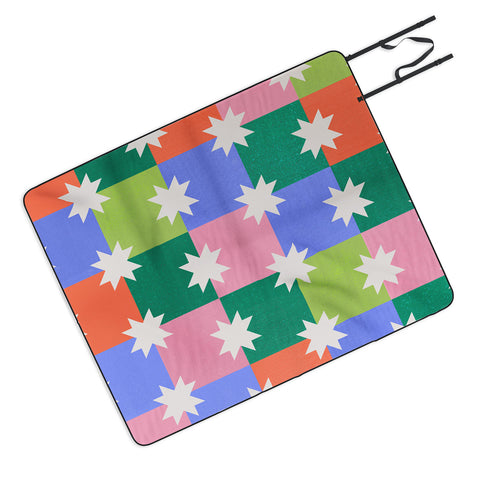 Showmemars Checkered holiday pattern Picnic Blanket