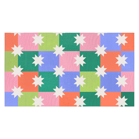 Showmemars Checkered holiday pattern Tablecloth