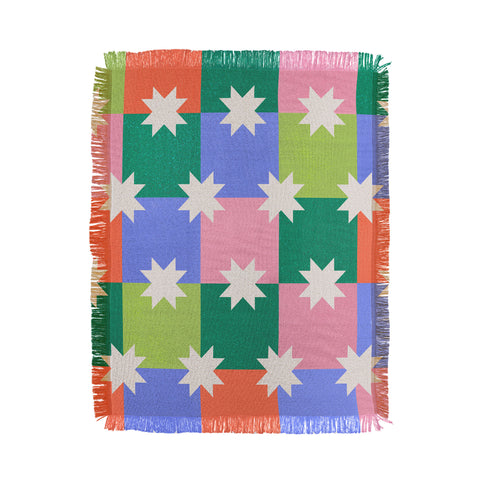 Showmemars Checkered holiday pattern Throw Blanket