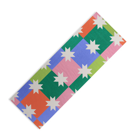 Showmemars Checkered holiday pattern Yoga Mat