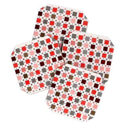 Showmemars Christmas Quilt pattern no3 Coaster Set
