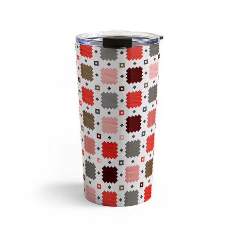 Showmemars Christmas Quilt pattern no3 Travel Mug