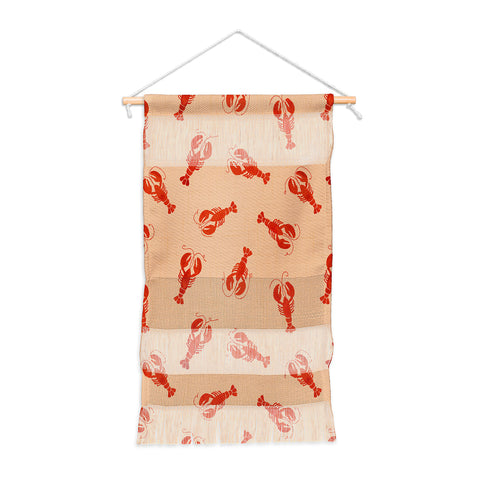 Showmemars Classic Red Lobsters Pattern Wall Hanging Portrait