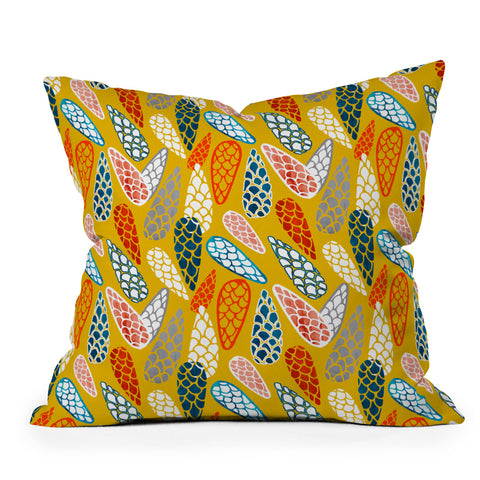 Showmemars Colored Cone pattern Outdoor Throw Pillow