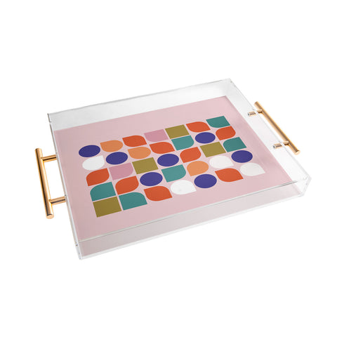 Showmemars Colorful Geometry Acrylic Tray