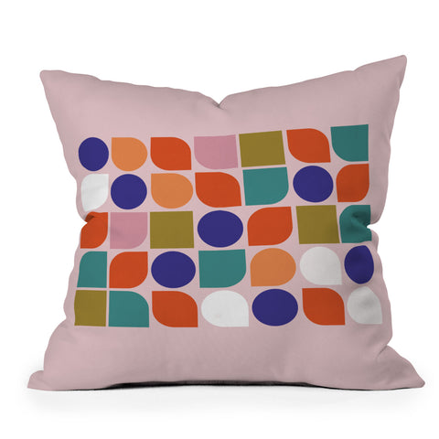 Showmemars Colorful Geometry Outdoor Throw Pillow