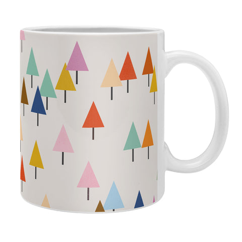 Showmemars Colorful Little Festive Trees Coffee Mug